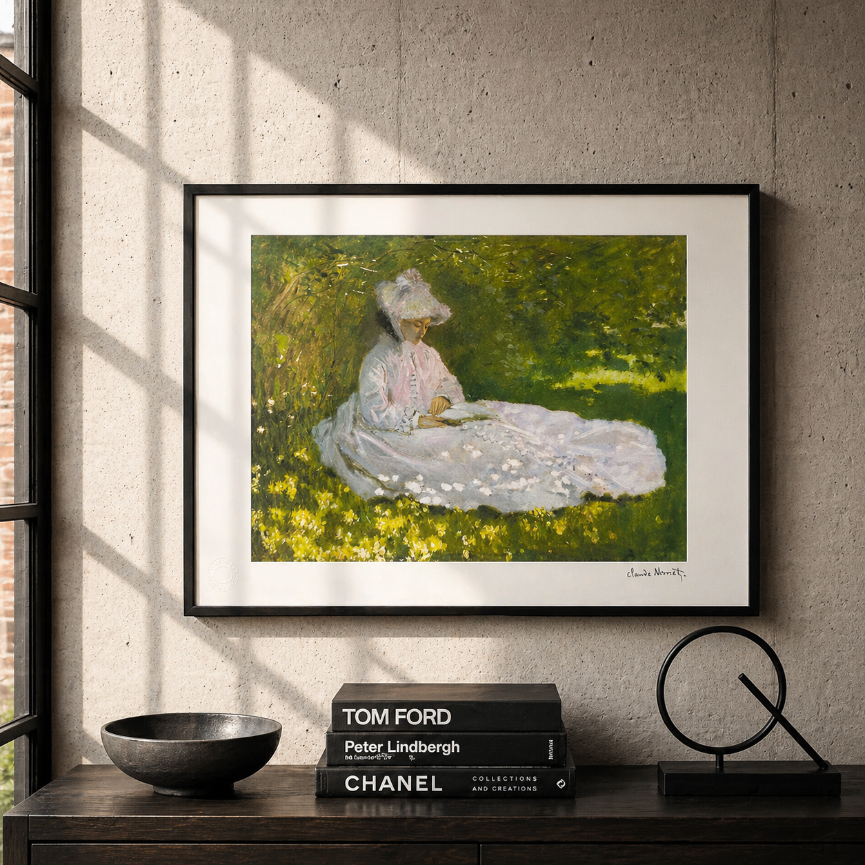 Claude Monet Bahar Zamanı Litografi Kemerler 300gsm 42x59 cm