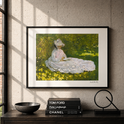 Claude Monet Bahar Zamanı Litografi Kemerler 300gsm 42x59 cm