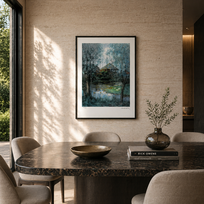 Piet Mondriaan Haystack house in the forest Lithograph Arches 300gsm 42x59 cm