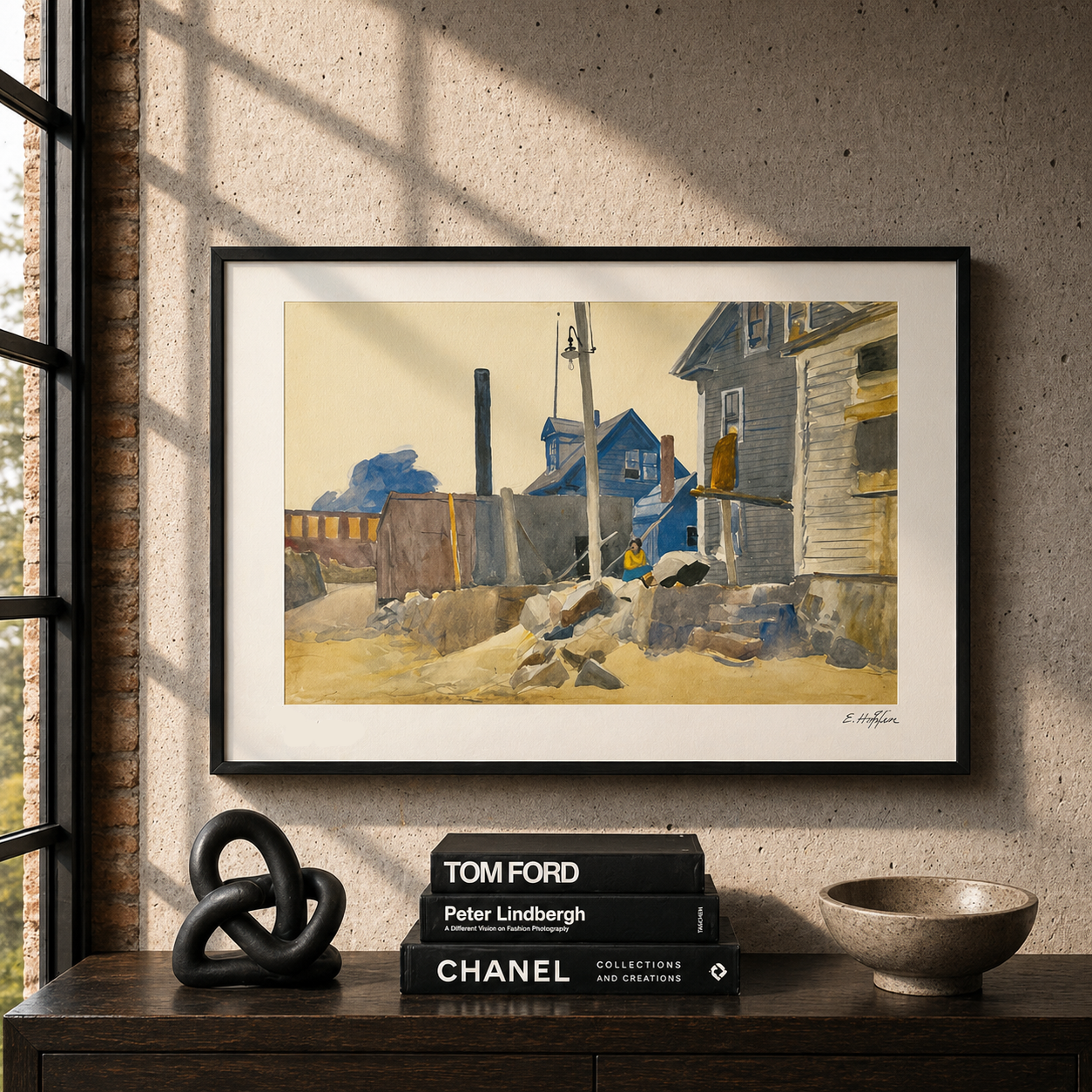 Edward Hopper House on the Shore Lithographie Arches 300gsm 42x59 cm