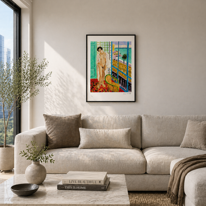 Henri Matisse naken ved vinduet Litografi på buer 300gsm papir 42x59 cm