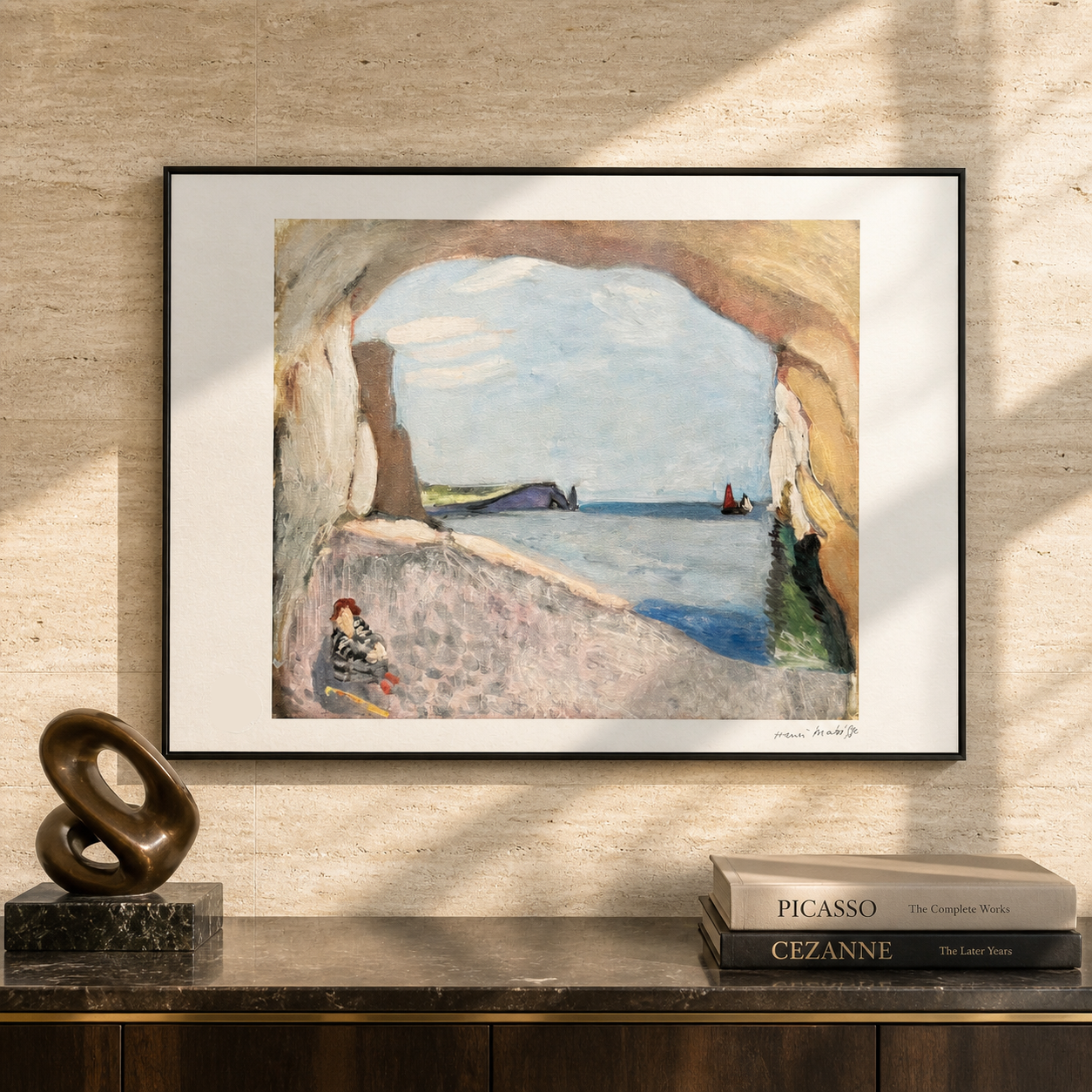 Henri Matisse Étretat the red sail Lithograph on Arches 300gsm 42x59 cm