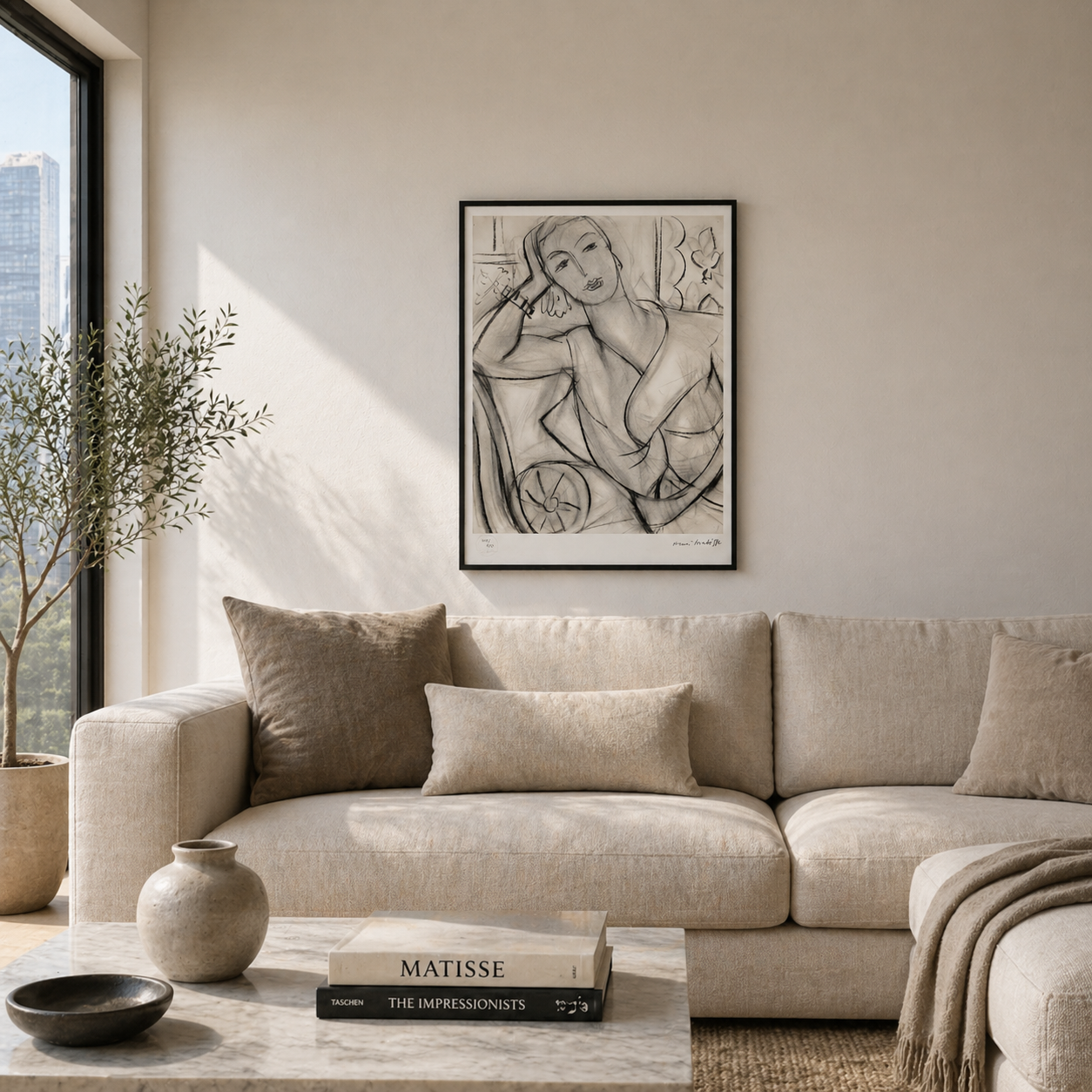 Henri Matisse Retrato de Hutchinson Litografía sobre arcos 300 g/m2 42 x 59 cm