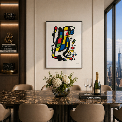 Joan Miró stående figurLitografi Buer 300gsm 42x59 cm