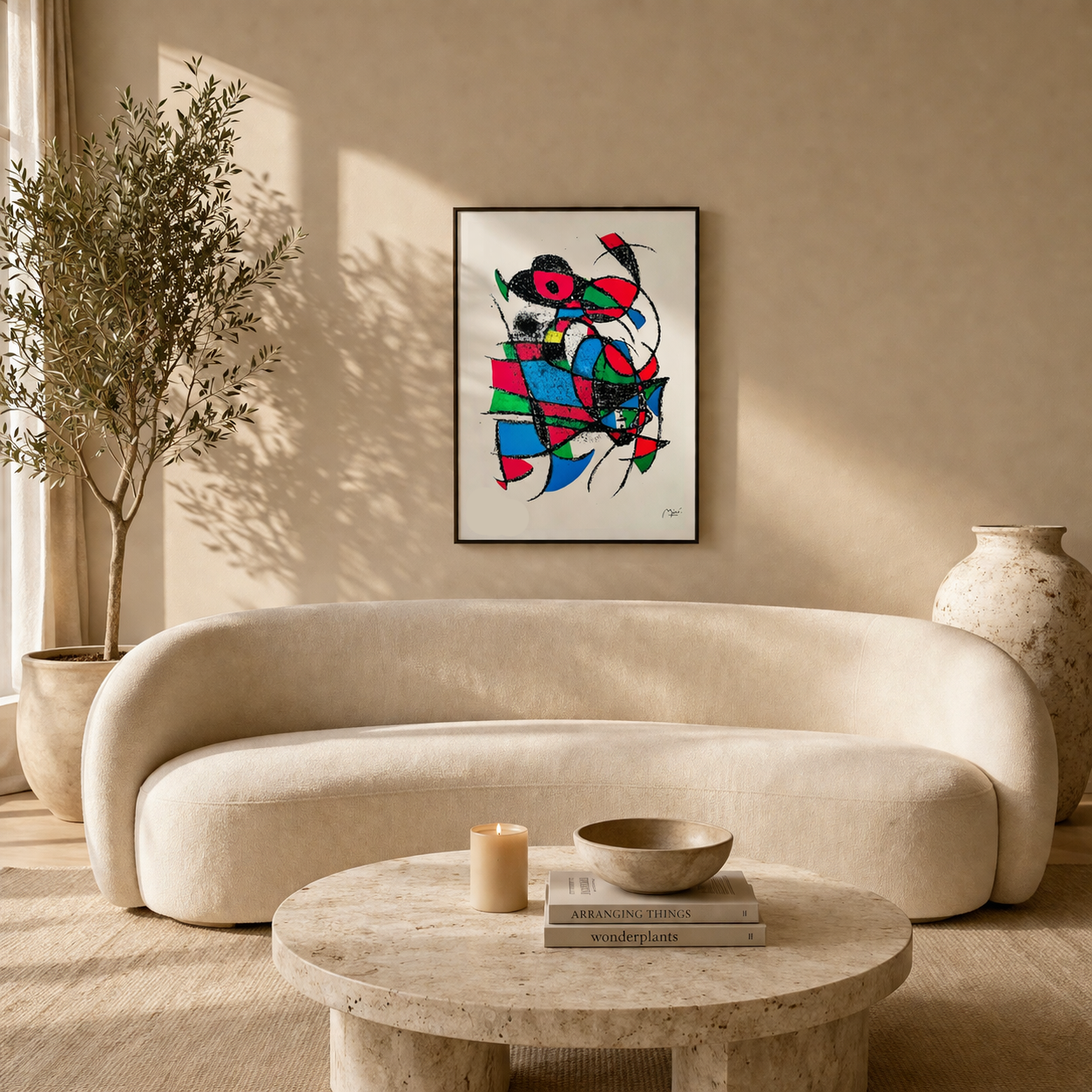 Joan Miró Sans titre (geometric color composition Lithograph Arches 300gsm 42x59 cm