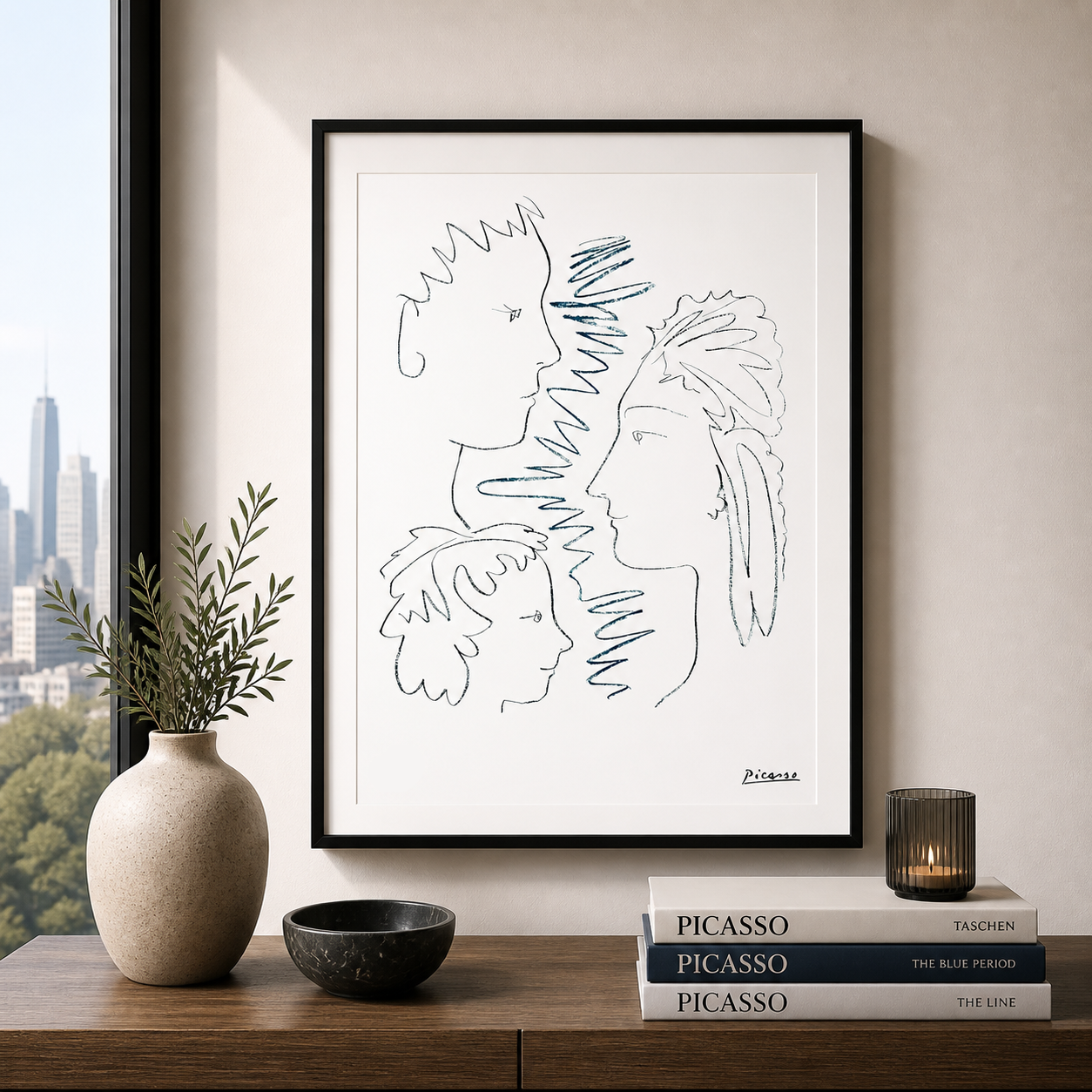 Pablo Picasso enfrenta arcos litográficos 300gsm 42x59 cm