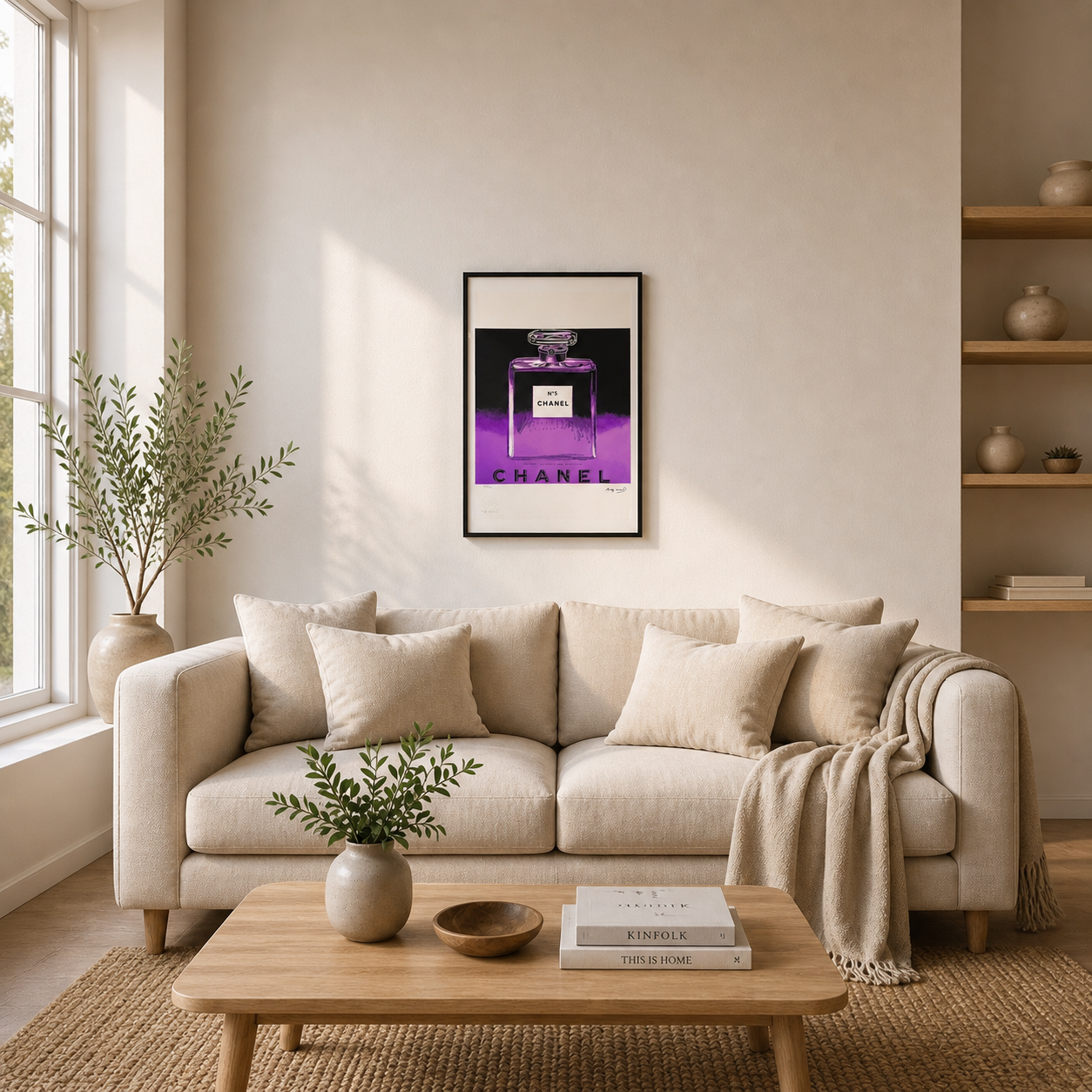 Andy Warhol Chanel Reklame Litografi Buer 300gsm 42x59 cm