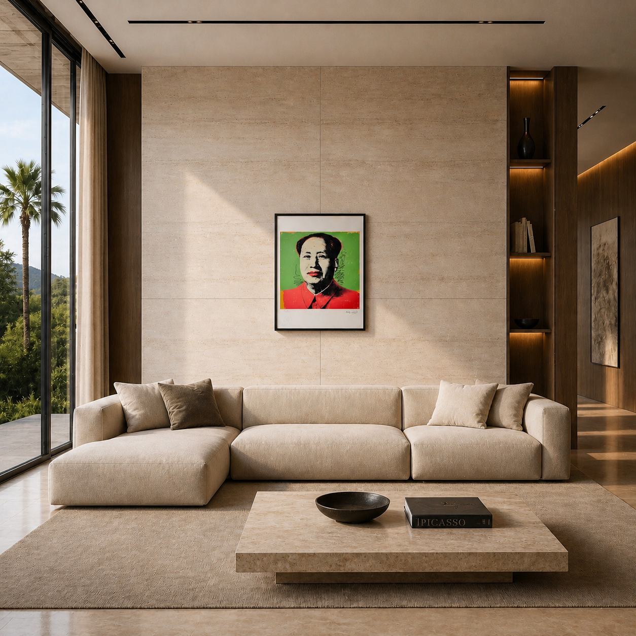 Andy Warhol Mao (Verde & Rojo Clásico) Litografía Arcos 300gsm 42x59 cm