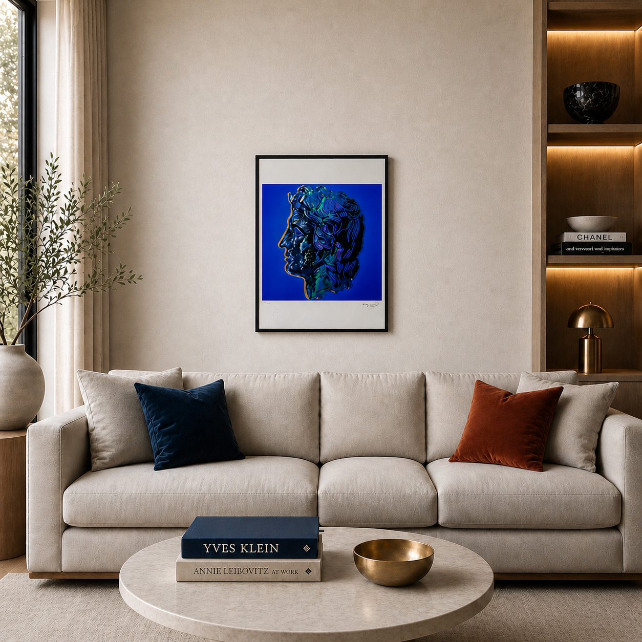 Andy Warhol Alexandre le Grand (Bleu) Lithographie Arches 300gsm 42x59 cm