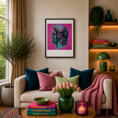 Andy Warhol Alexandre le Grand (Violet) Lithographie Arches 300 g/m² 42 x 59 cm