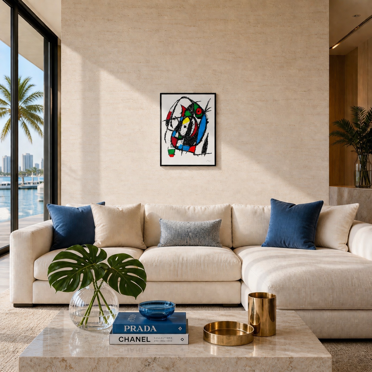 Joan Miró composición círculo central Litografía Arcos 300gsm 42x59 cm