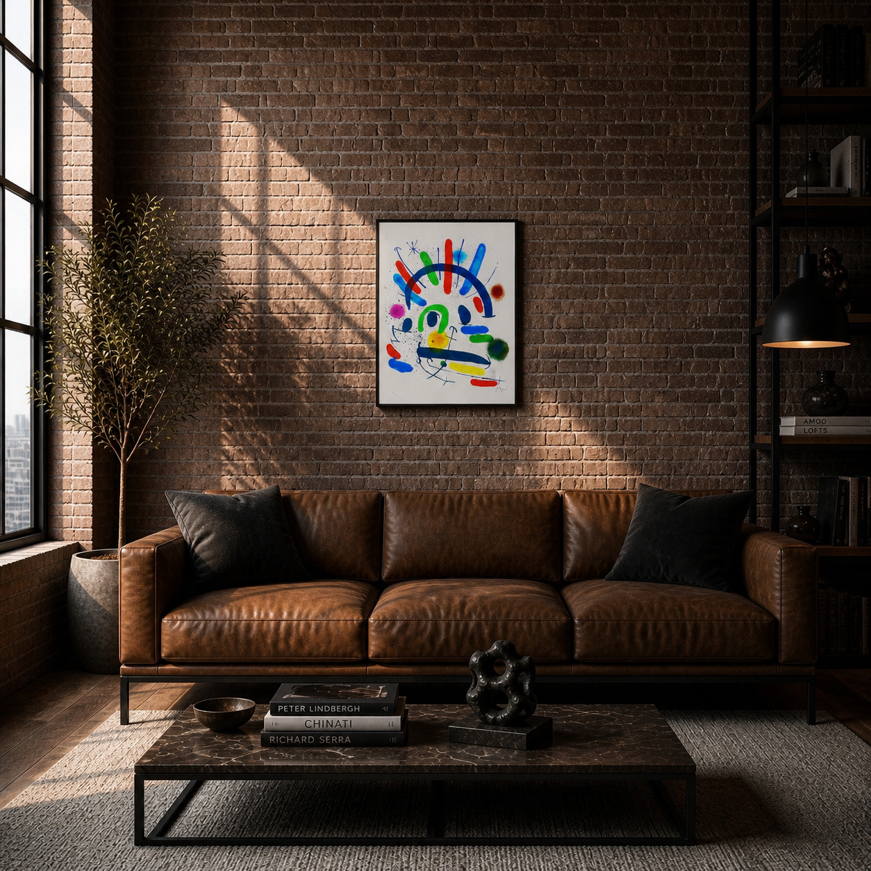 Joan Miró arc-shaped color composition Lithography Arches 300gsm 42x59 cm
