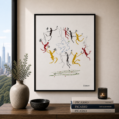 Pablo Picasso La Ronde de la Jeunesse Litografia Arcos 300gsm 42x59 cm