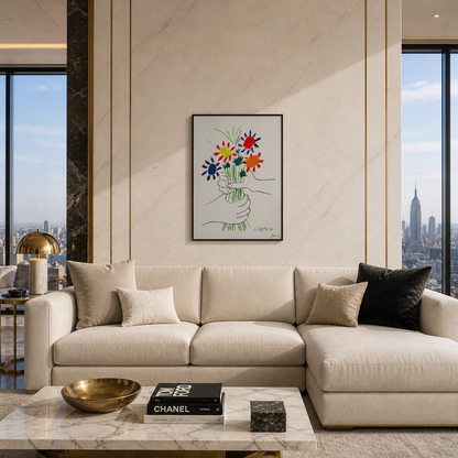 Pablo Picasso – 'The Flowers of Peace, 1958' – Begrenset og nummerert opplag