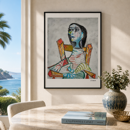 Pablo Picasso Retrato de mulher 1938 Litografia Arcos 300gsm 42x59 cm