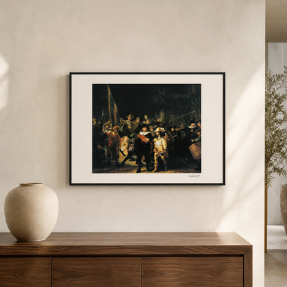 Rembrandt van Rijn The Night Watch Lithograph Arches 300gsm 42x59 cm