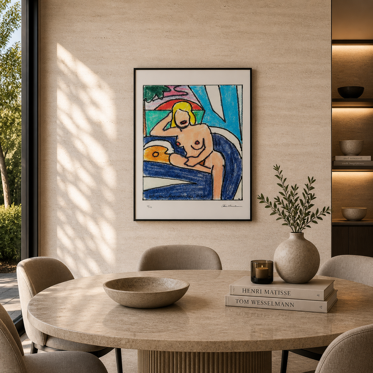 Tom Wesselmann Study for Sunset Nude Lithograph Arches 300gsm 42x59 cm