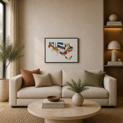 Tom Wesselmann Monica Desnuda con Lichtenstein Litografía Arcos 300gsm 42x59 cm