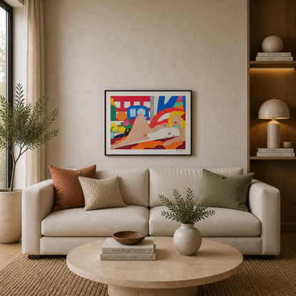 Tom Wesselmann Sunset Nude Lithograph Buer 300gsm 42x59 cm