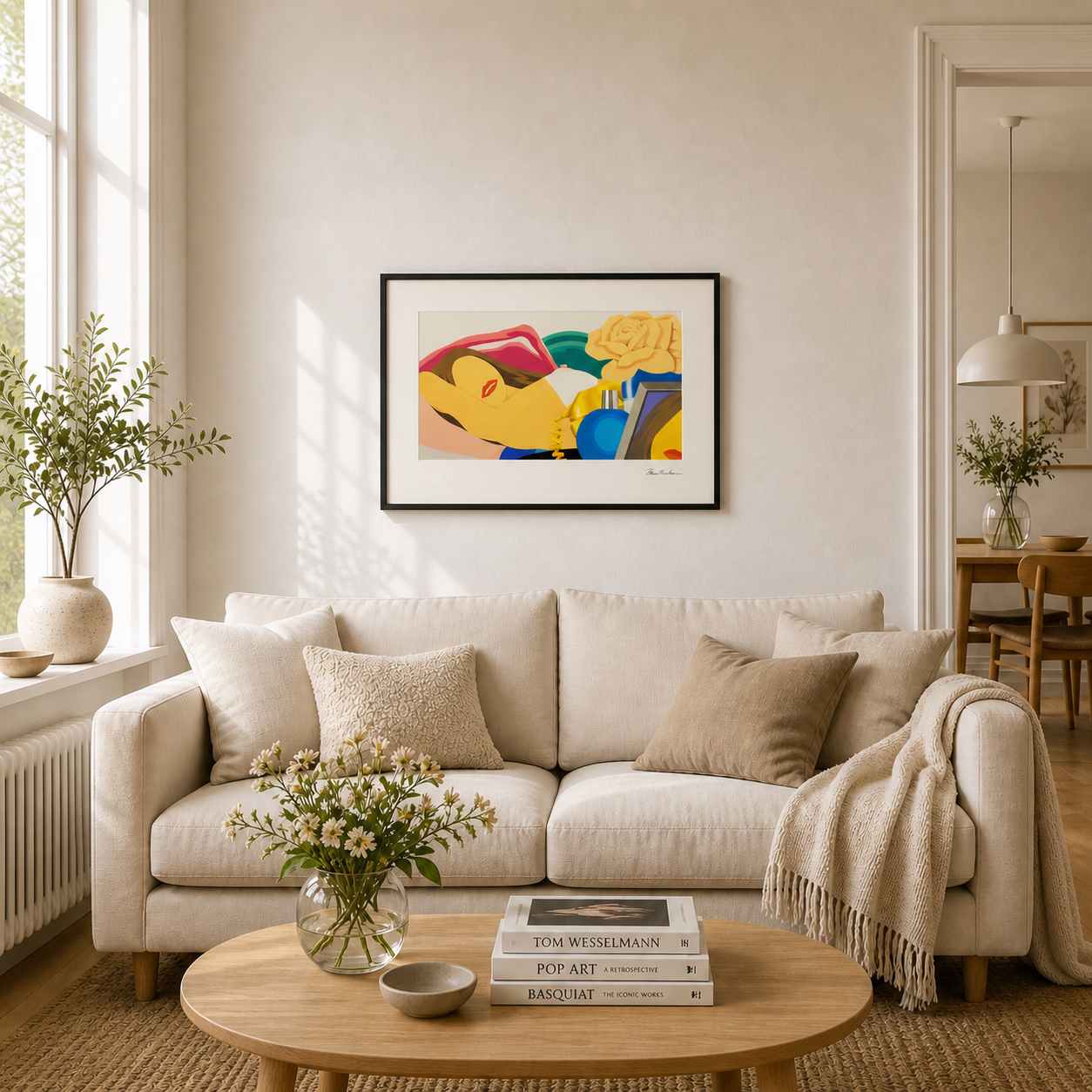Tom Wesselmann Sunset Flower Nude Lithograph Buer 300gsm 42x59 cm