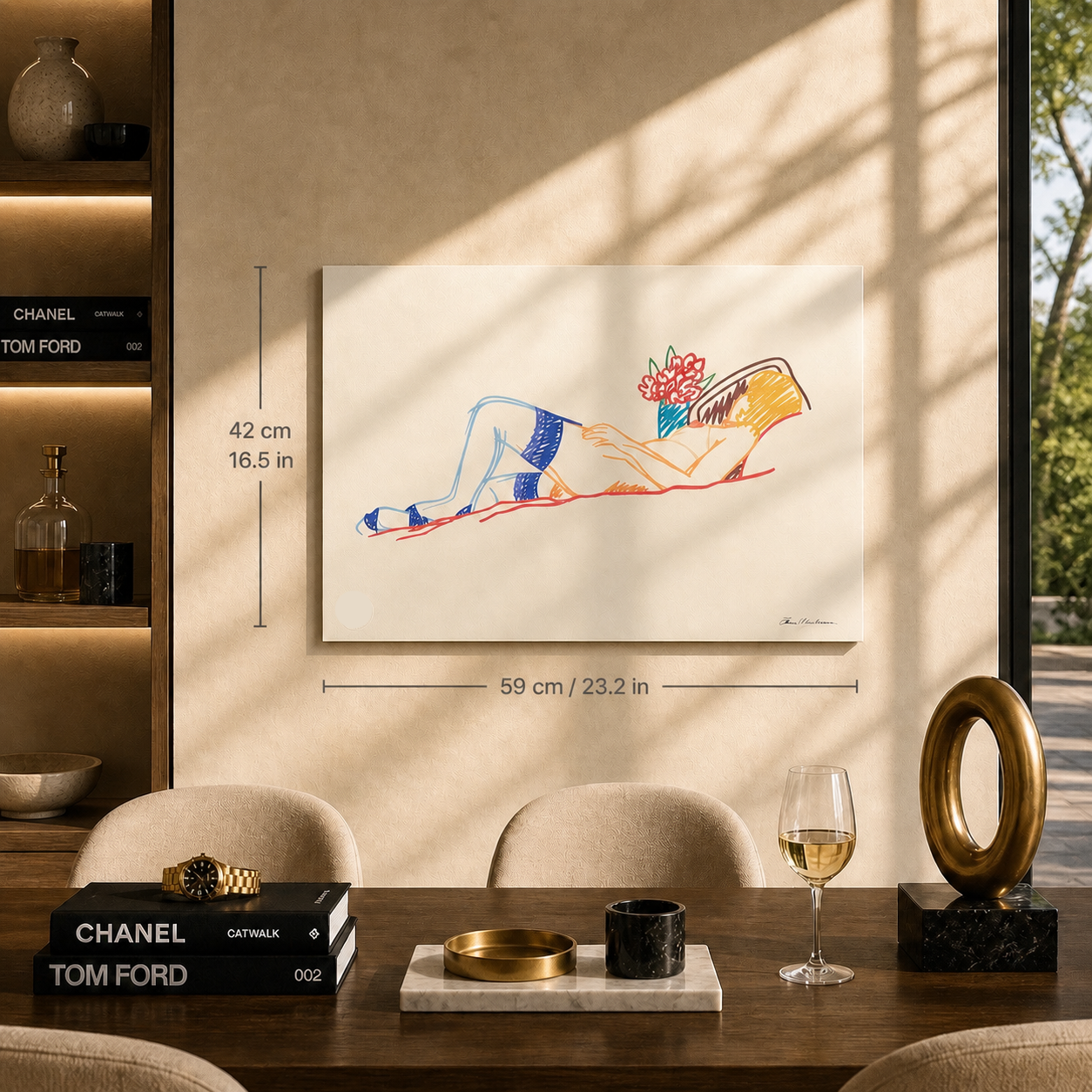 Tom Wesselmann Μπουκέτο και Κάλτσες Λιθογραφικές Καμάρες 300gsm 42x59 cm