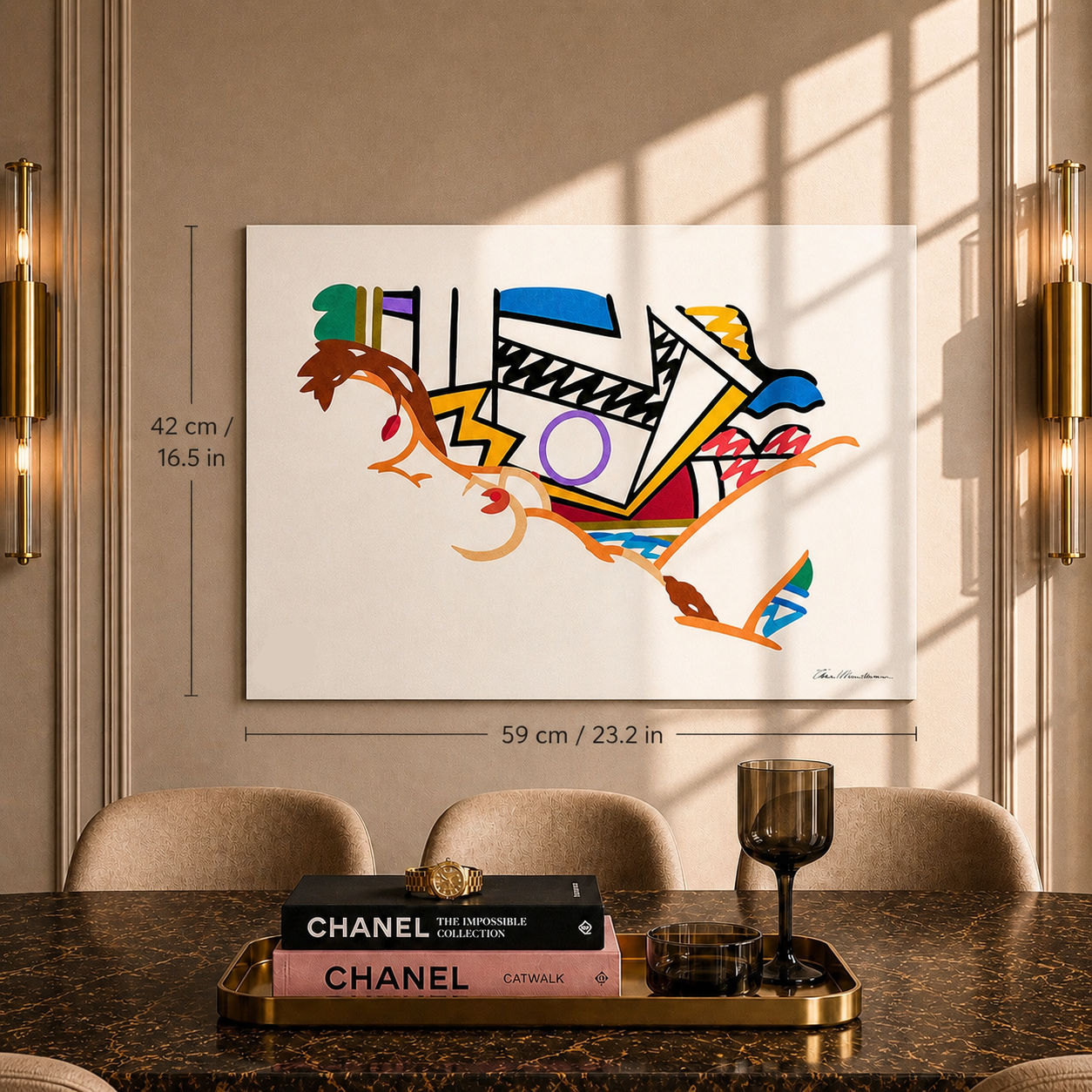 Tom Wesselmann Monica Desnuda con Lichtenstein Litografía Arcos 300gsm 42x59 cm