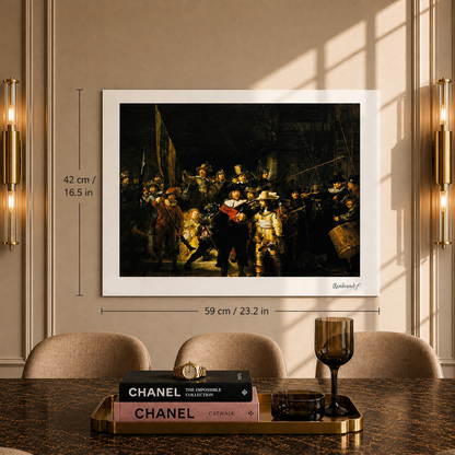 Rembrandt van Rijn The Night Watch Lithograph Arches 300gsm 42x59 cm