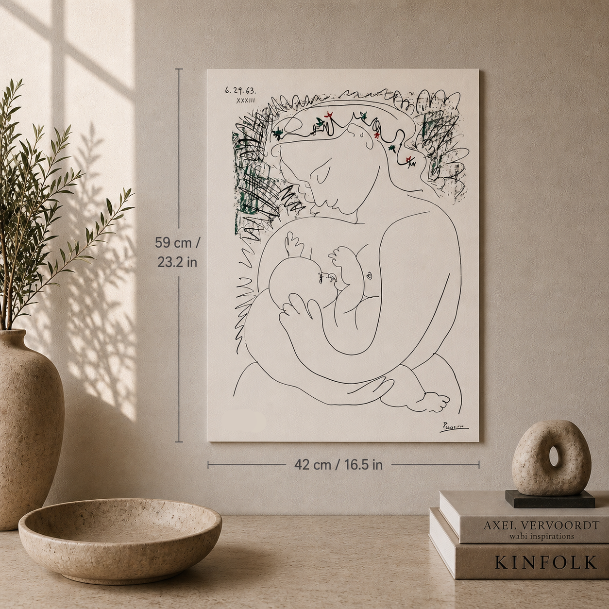 Pablo Picasso Grand Maternity 1963 Lithograph Arches 300gsm 42x59 cm