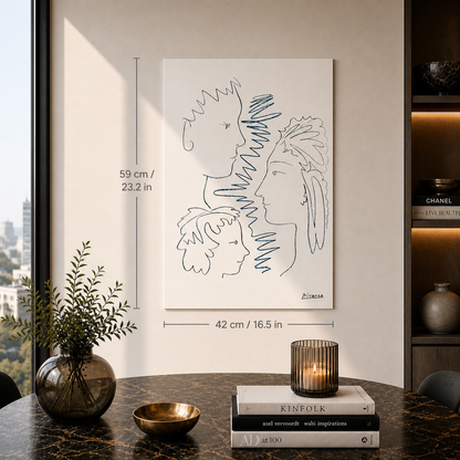 Pablo Picasso enfrenta arcos litográficos 300gsm 42x59 cm