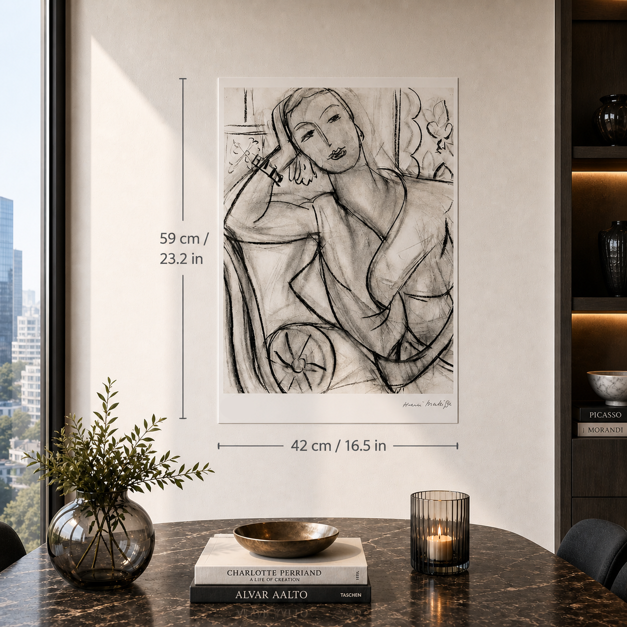 Henri Matisse Retrato de Hutchinson Litografía sobre arcos 300 g/m2 42 x 59 cm