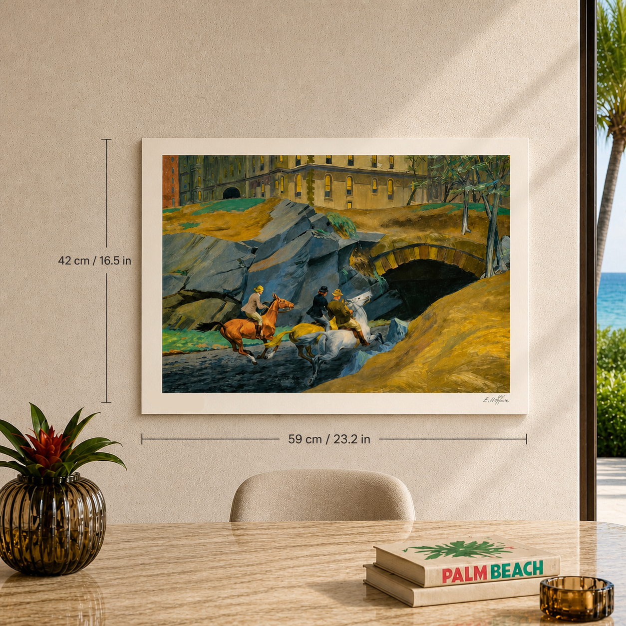 Edward Hopper Bridle Path Litografía Arcos 300gsm 42x59 cm