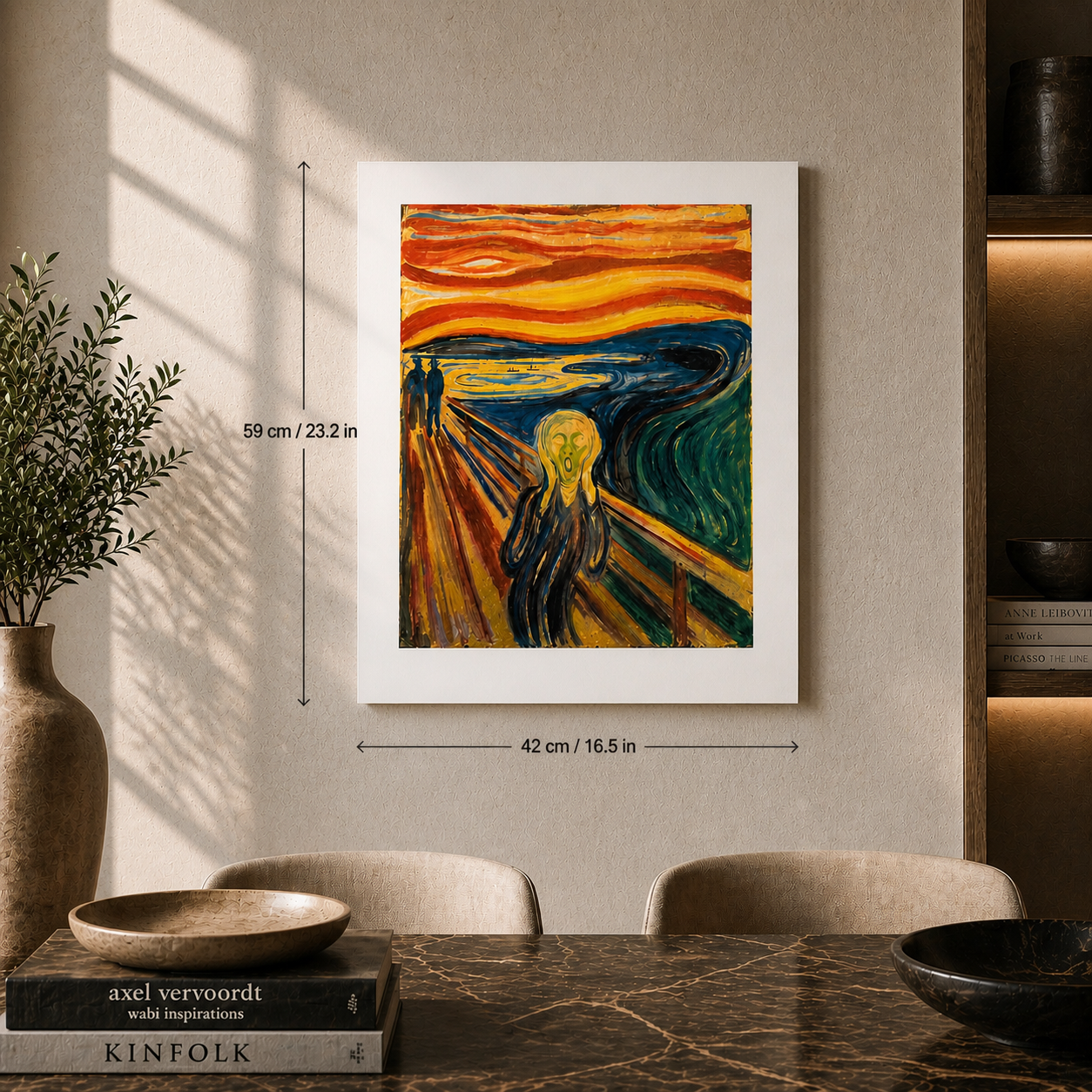 Edvard Munch Le Cri Lithographie Arches 300gsm 42x59 cm
