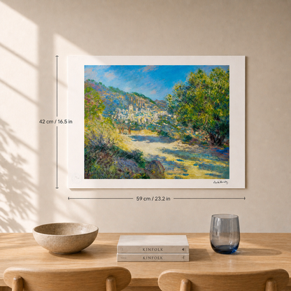 Claude Monet Road to Monte Carlo Lithograph Arches 300gsm 42x59 cm