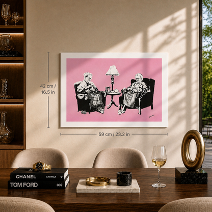 Litografía Banksy Grannies Arcos 300gsm 42x59 cm