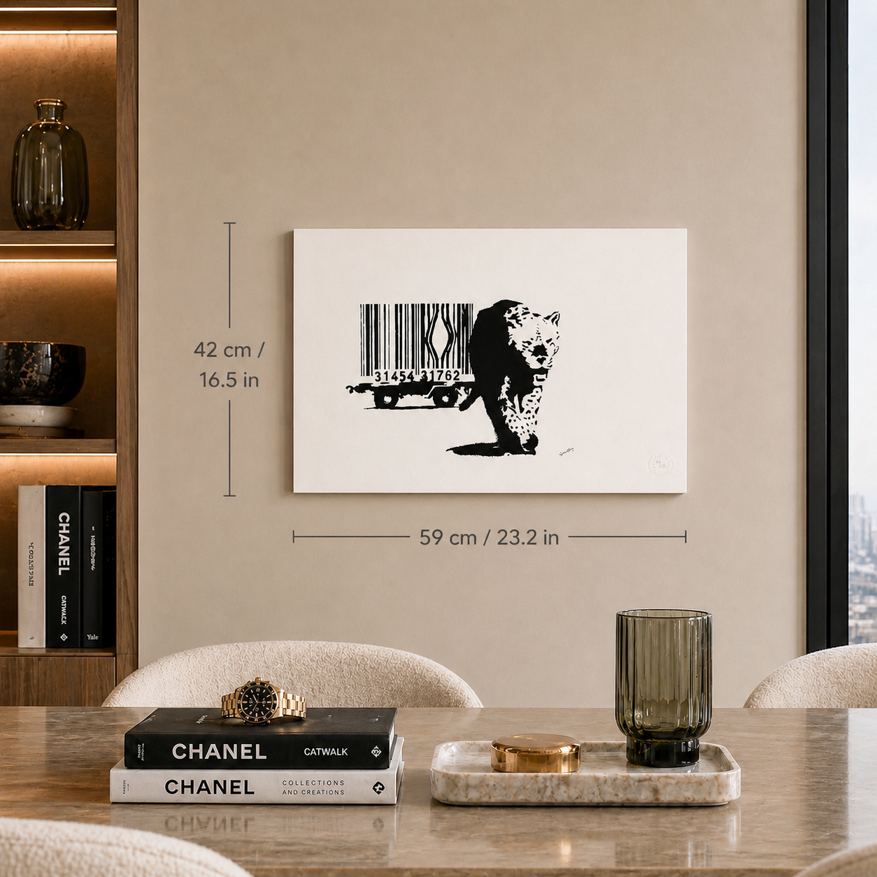 Banksy Stregkode Litografi Buer 300gsm 42x59 cm