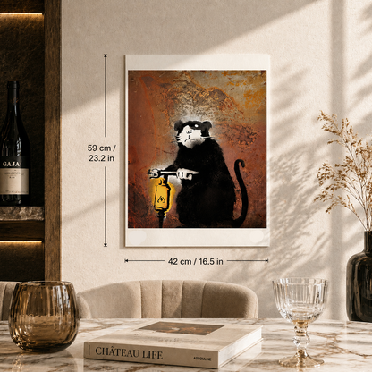 Banksy Roadwork Rat Lithograph Arches 300gsm 42x59 cm