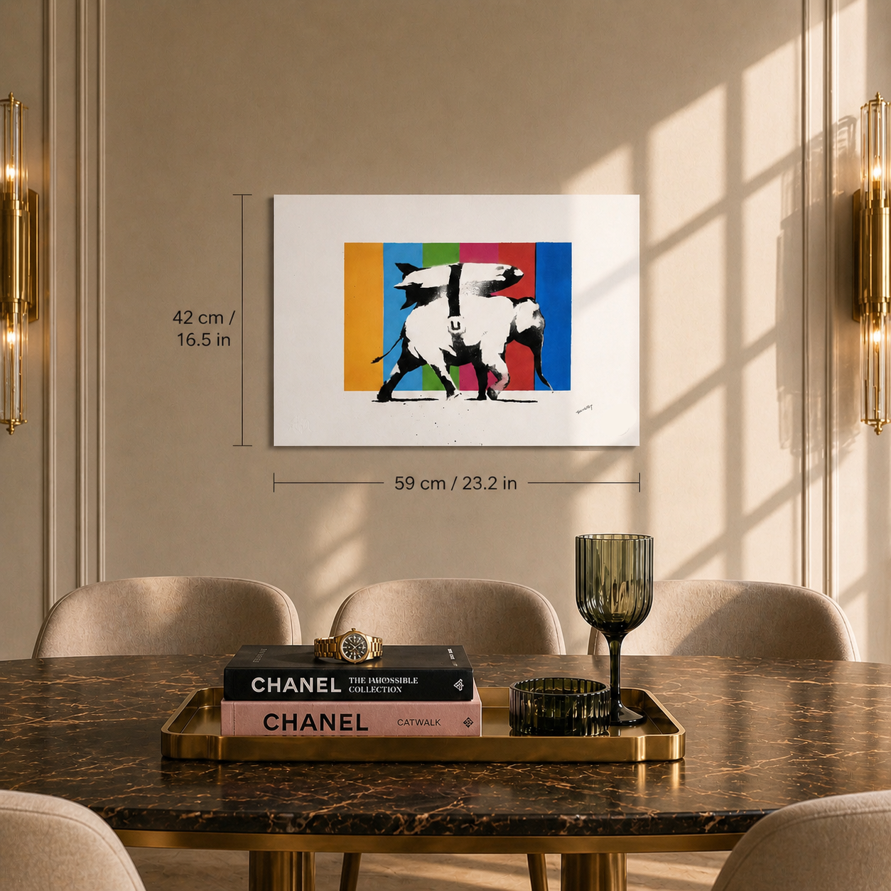Banksy Heavy Weapons (Multicolor) Lithograph Arches 300gsm 42x59 cm