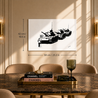 Banksy Golf Vente Lithographie Arches 300gsm 42x59 cm
