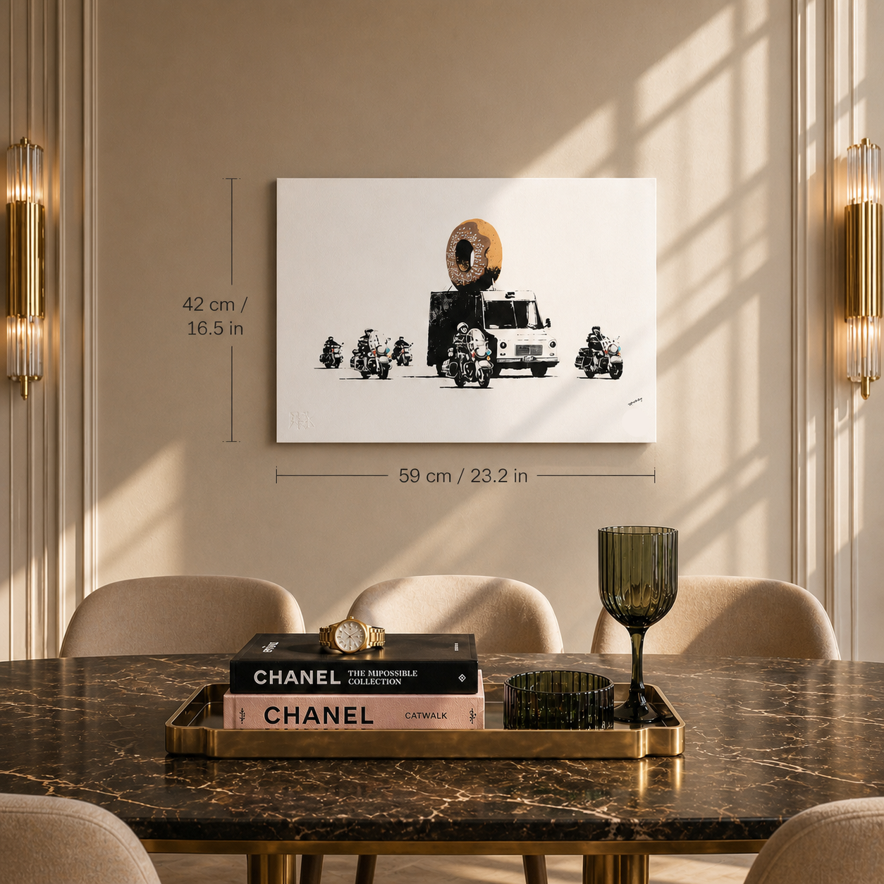 Banksy Donut Litografía Arcos 300gsm 42x59 cm
