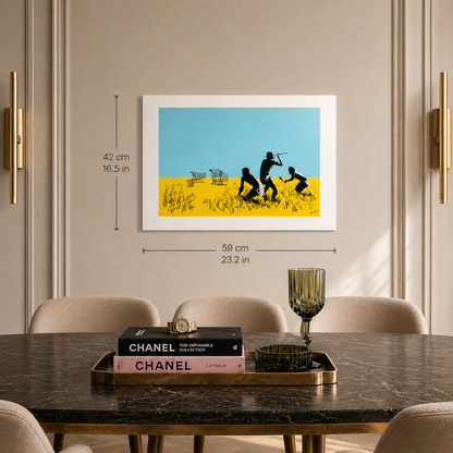 Banksy Trolleys Litografía Arcos 300gsm 42x59 cm