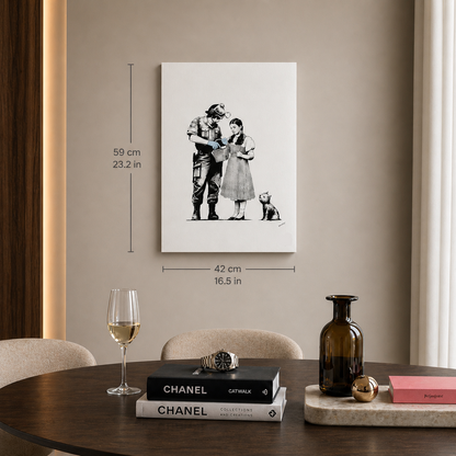 Banksy Stop and Search Lithograph Arches 300gsm 42x59 cm