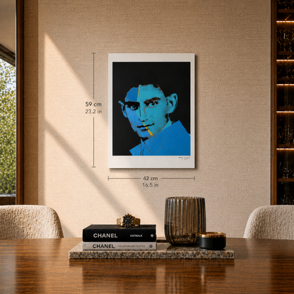 Andy Warhol Franz Kafka Litografibågar 300gsm 42x59 cm