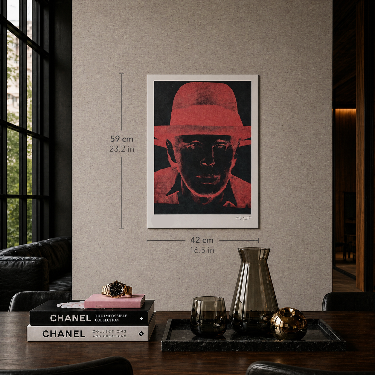 Andy Warhol Joseph Beuys Litografía Arcos 300gsm 42x59 cm