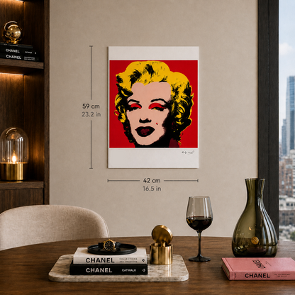 Andy Warhol Marilyn Monroe' (Red) Lithograph Arches 300gsm 42x59 cm