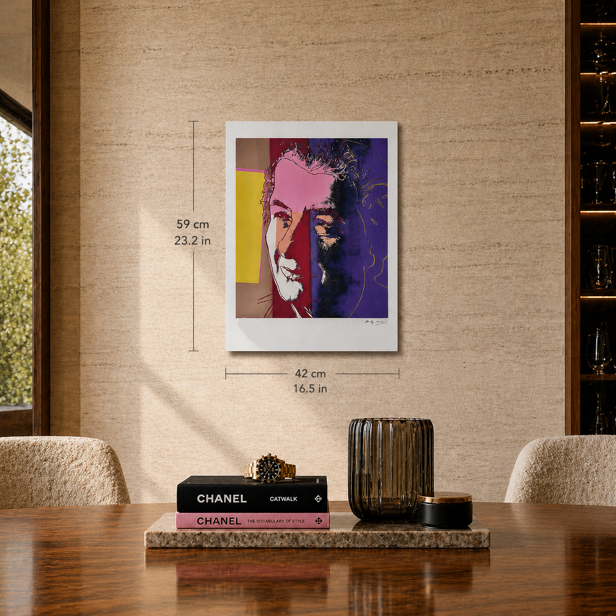 Andy Warhol Golda Meir Litografibågar 300gsm 42x59 cm