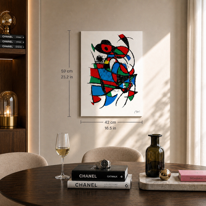 Joan Miró Sans titre (geometric color composition Lithograph Arches 300gsm 42x59 cm