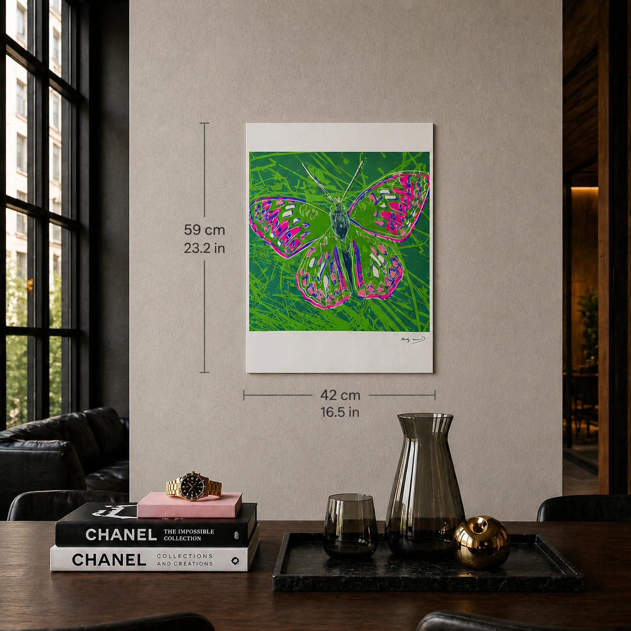 Andy Warhol Butterfly (Animals) Lithograph Arches 300gsm 42x59 cm