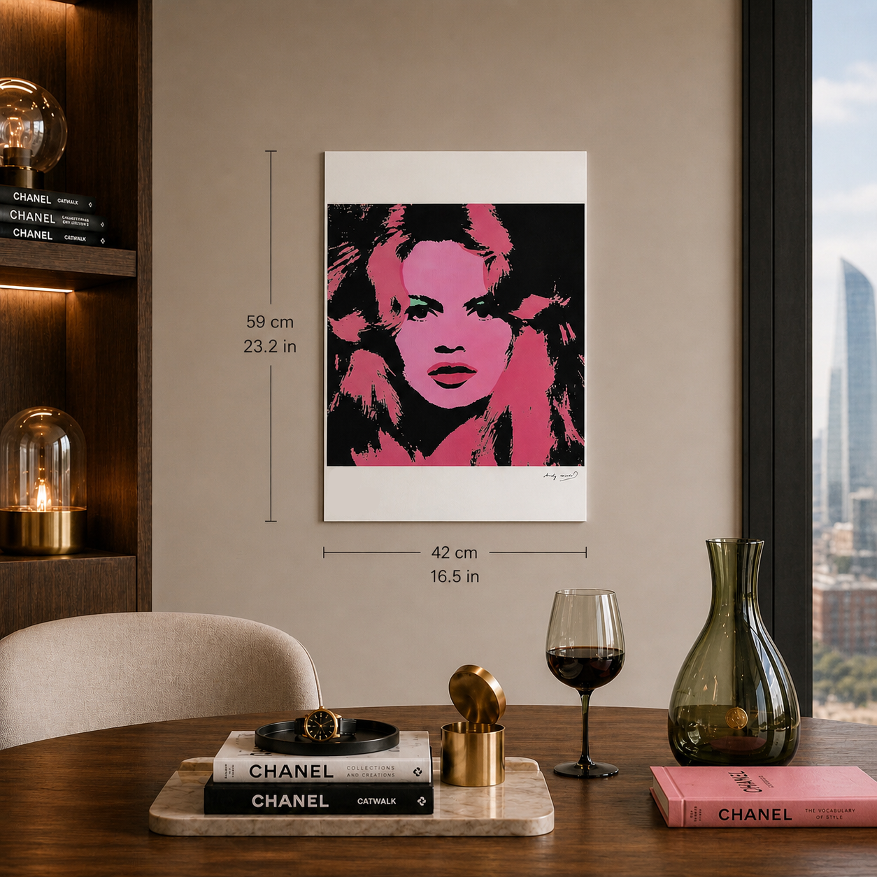 Andy Warhol Brigitte Bardot (Rose) Lithographie Arches 300gsm 42x59 cm