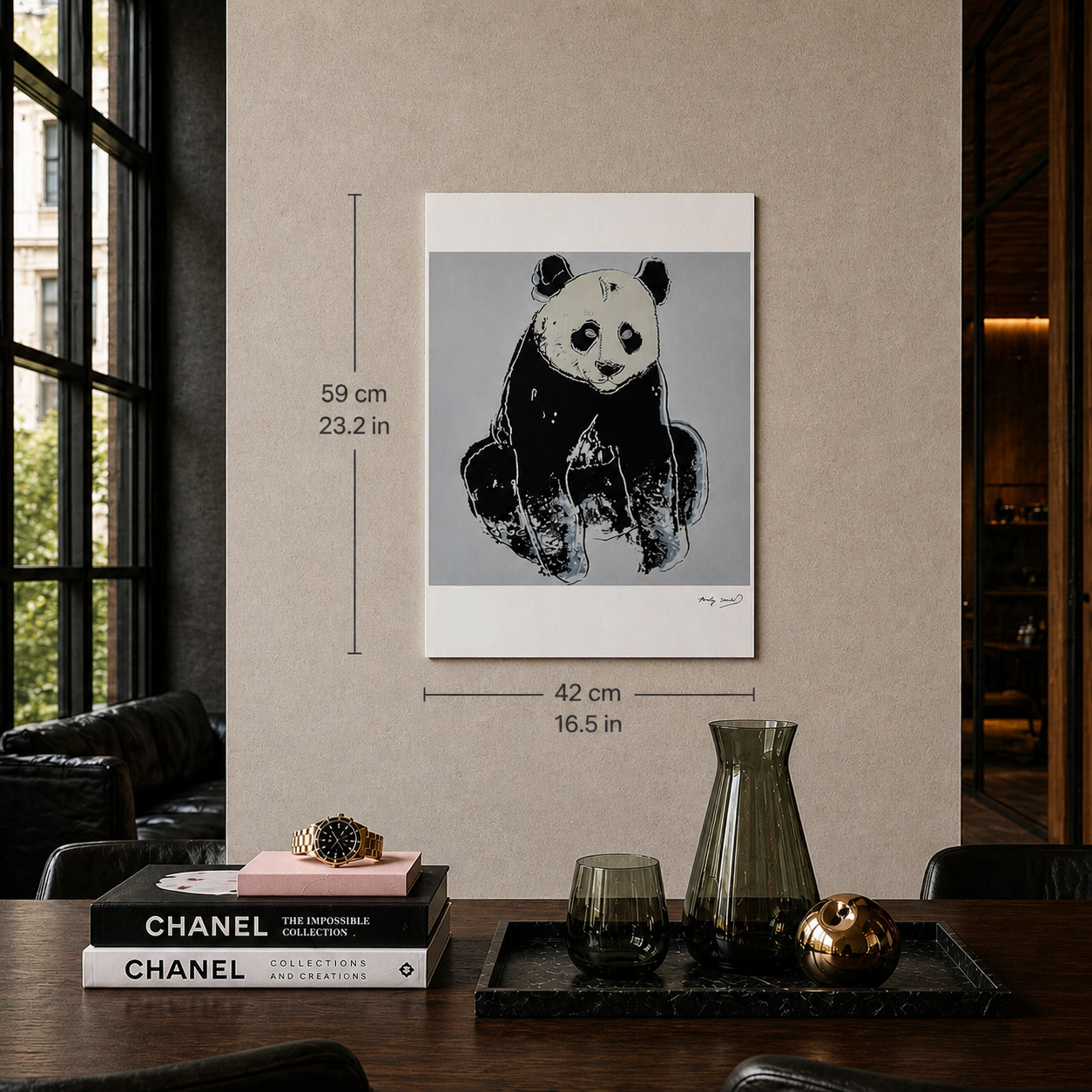 Andy Warhol Panda (Animals) Lithograph Arches 300gsm 42x59 cm