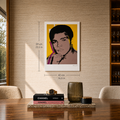 Andy Warhol Muhammad Ali (F. & S. II.182) Litografibuer 300gsm 42x59 cm